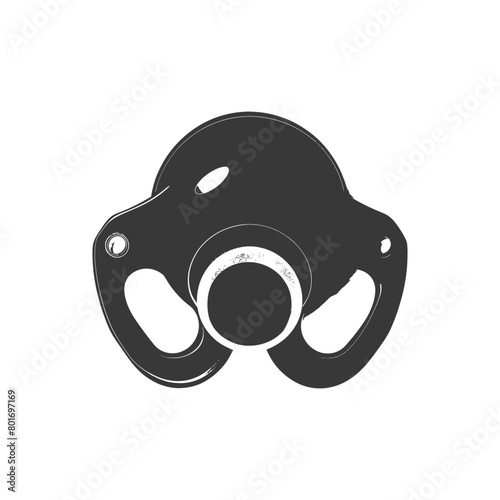 silhouette baby pacifier full black color only
