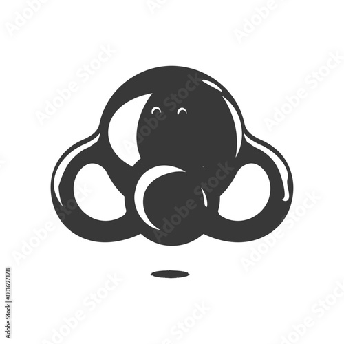 silhouette baby pacifier full black color only