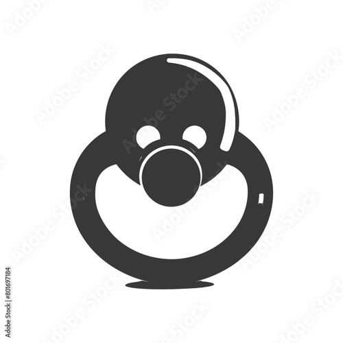 silhouette baby pacifier full black color only