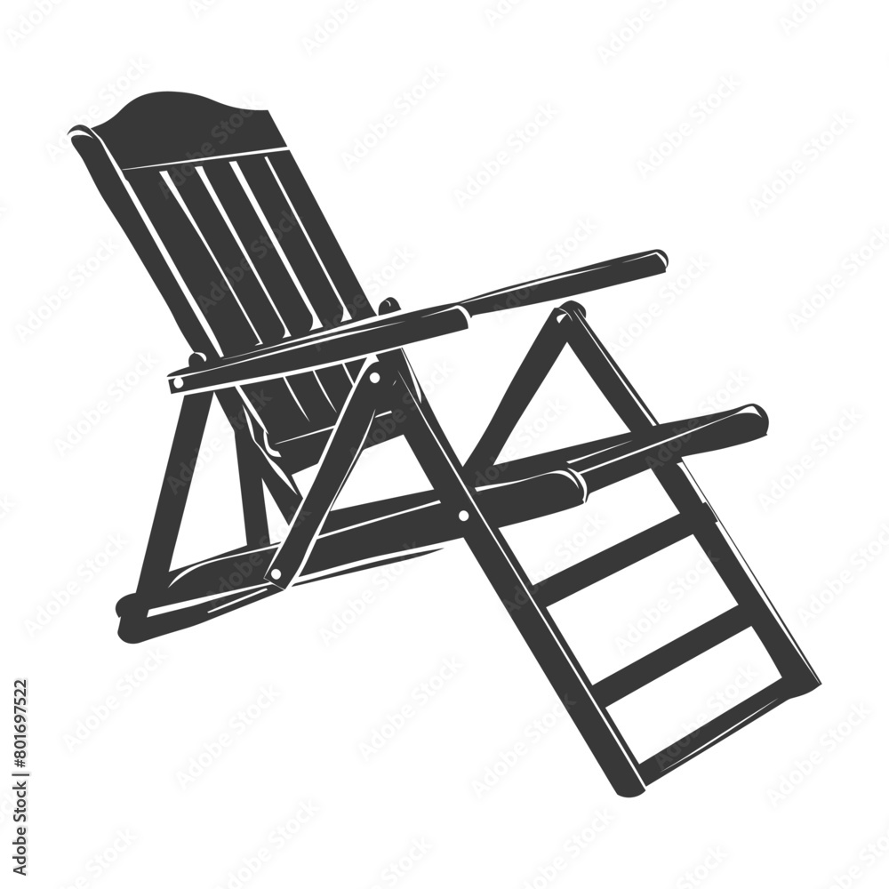 silhouette beach chair full black color only silhouette beach chair full black color only