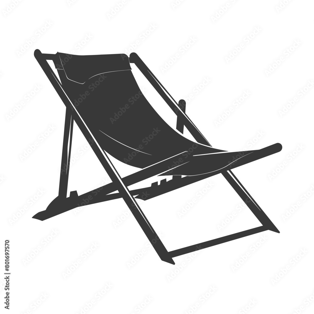 silhouette beach chair full black color only silhouette beach chair full black color only