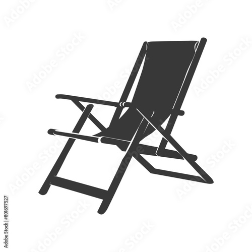 silhouette beach chair full black color only