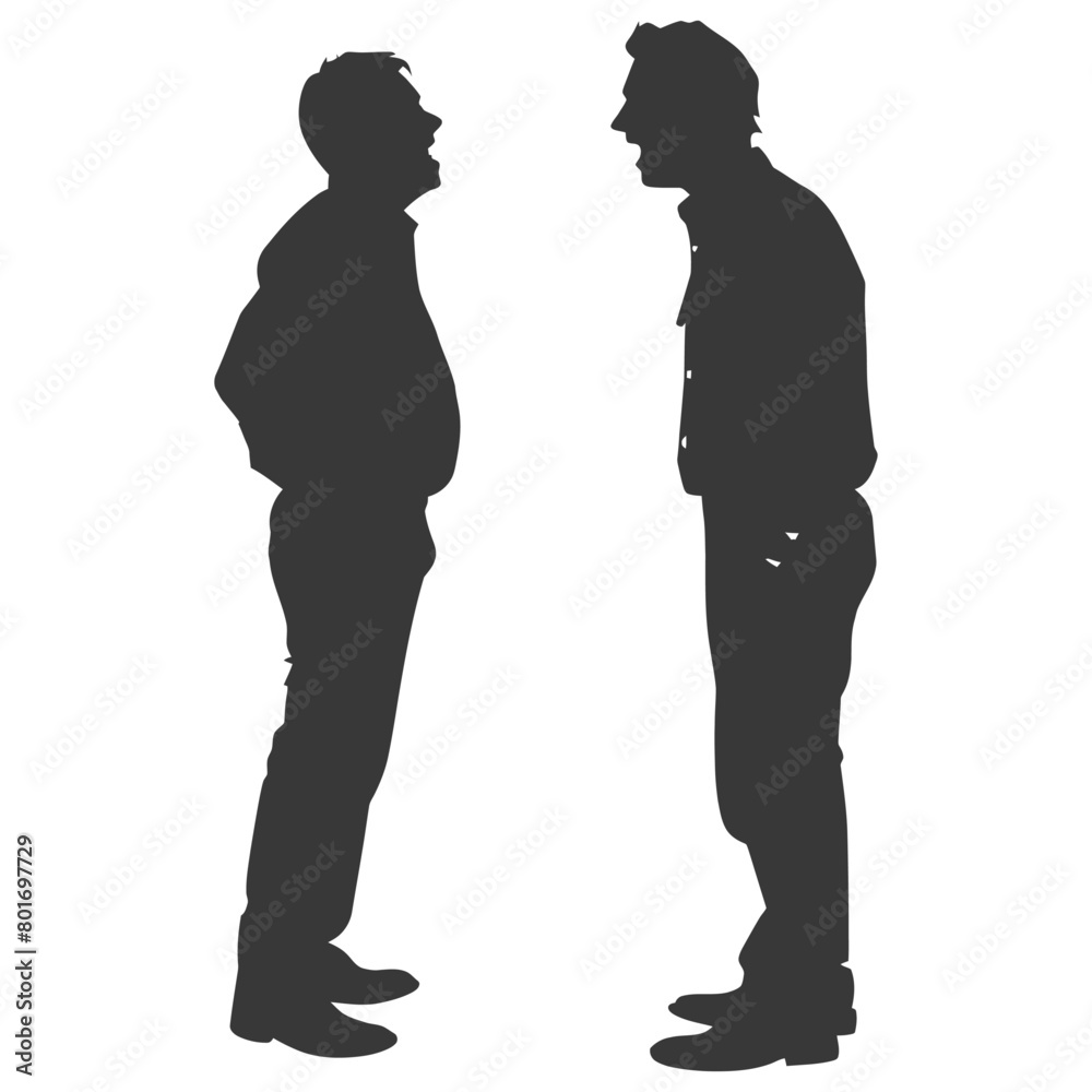 silhouette boss shouts at employee full body black color only silhouette boss shouts at employee full body black color only