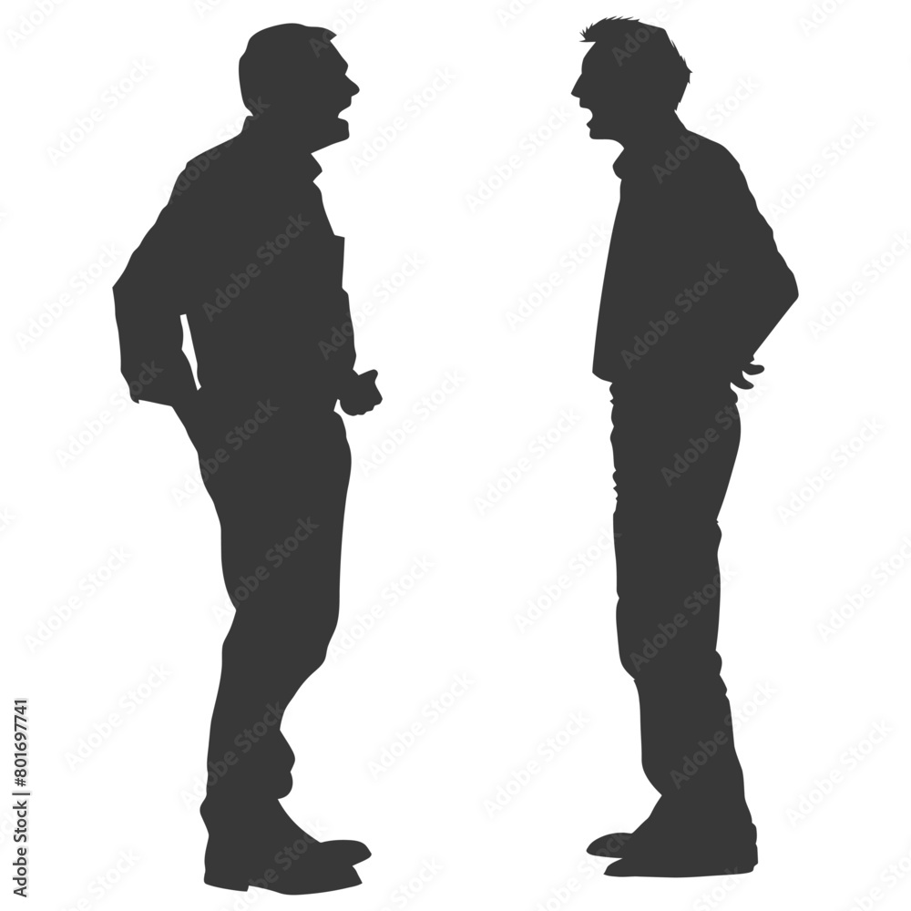 silhouette boss shouts at employee full body black color only silhouette boss shouts at employee full body black color only