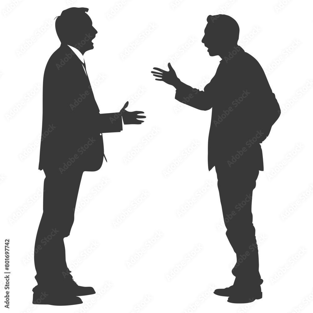 silhouette boss shouts at employee full body black color only silhouette boss shouts at employee full body black color only