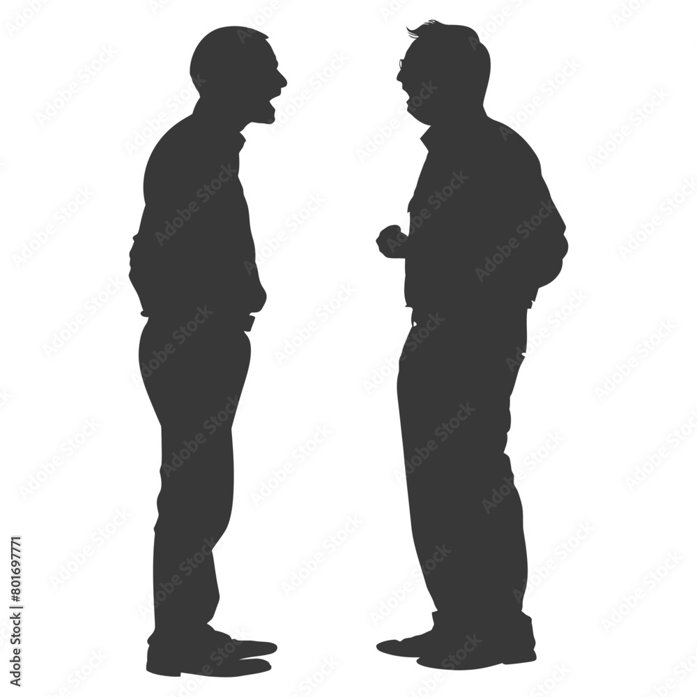 silhouette boss shouts at employee full body black color only silhouette boss shouts at employee full body black color only