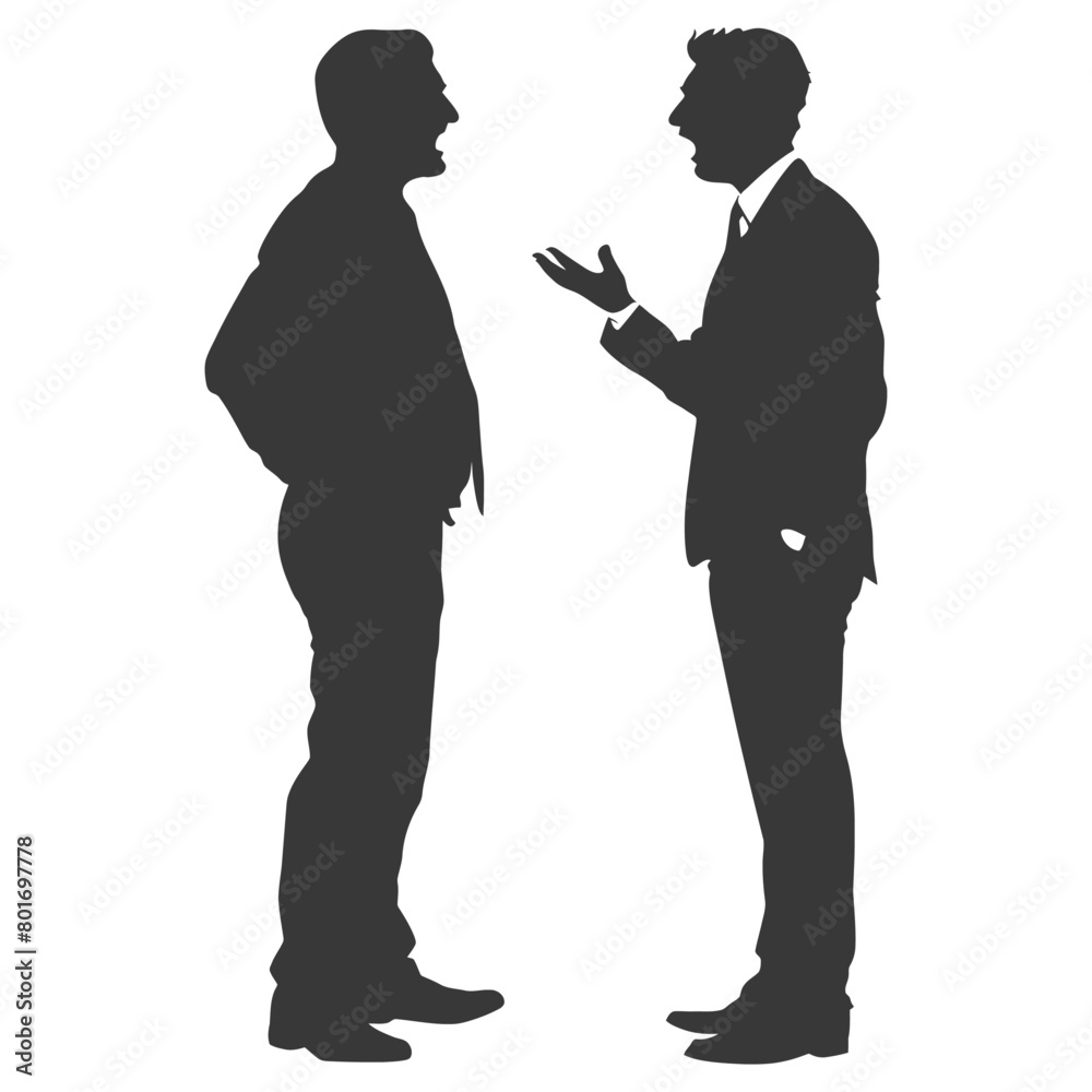 silhouette boss shouts at employee full body black color only silhouette boss shouts at employee full body black color only