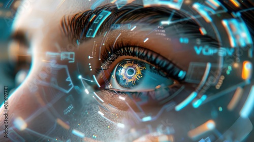 Eye Panel Representing Future Technology