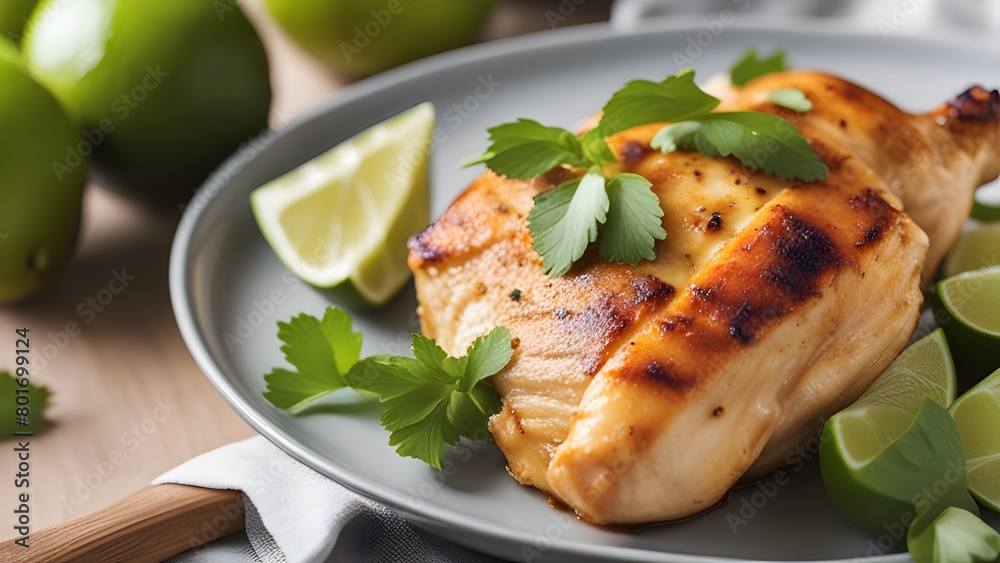 One-Pan Coconut-Lime Chicken Generative AI