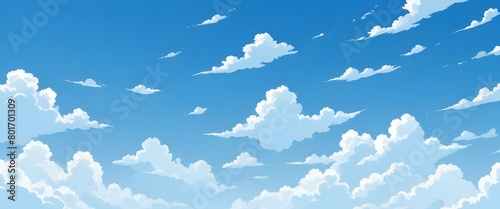 clouds in the sky with a blue sky © Myo
