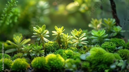 mossy micro forest  small plants