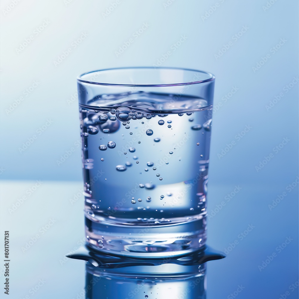 glass of pure spring water glass of pure spring water