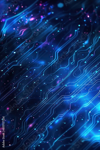 abstract futuristic data blue streams