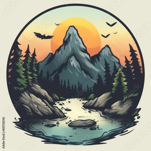 natural wilderness logo design