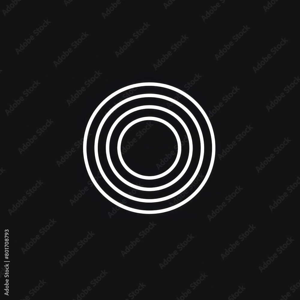 circular propagation logo design black background circular propagation logo design black background