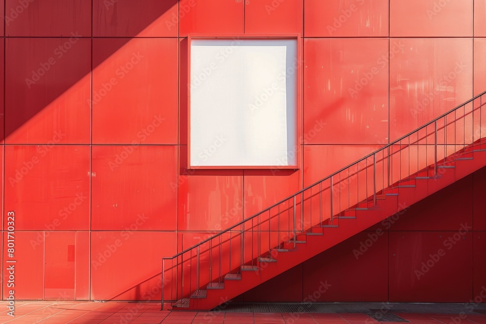 lightbox mockup with stair lightbox mockup with stair