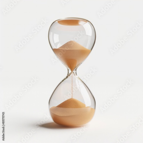 Imagine a 3D-rendered hourglass icon, AI Generative