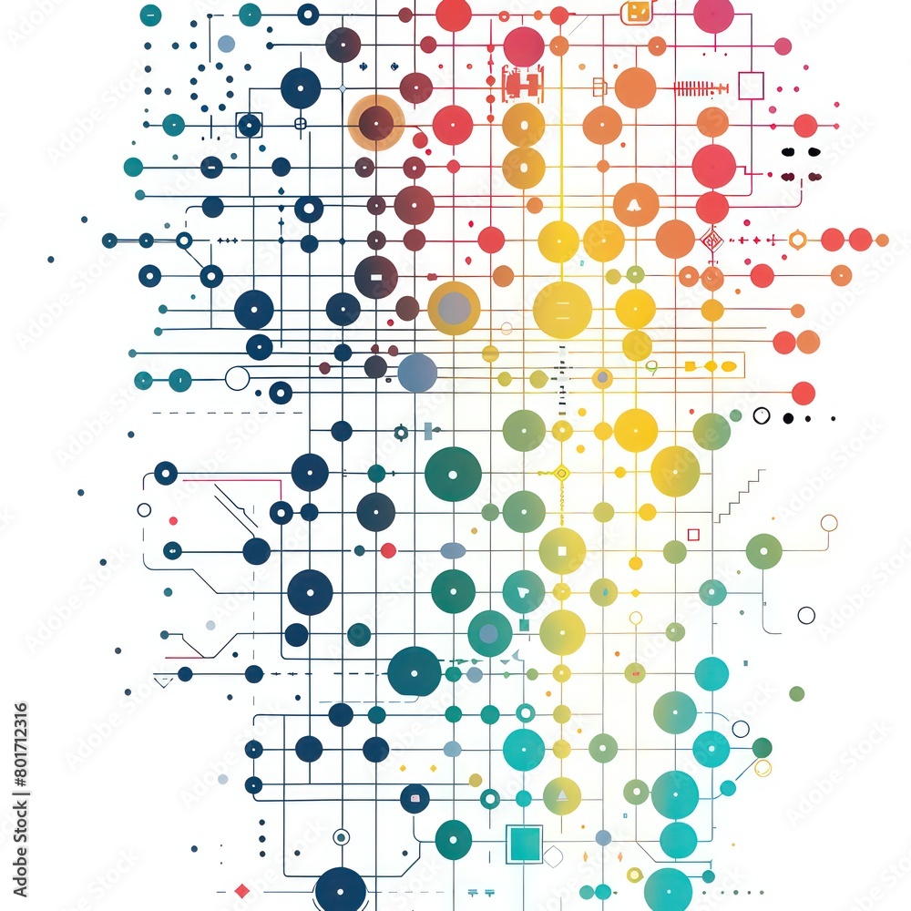 channels of information visualization, white background channels of information visualization, white background