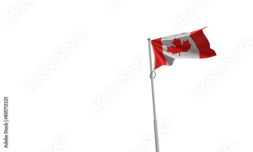 canada flag wave tree maple red white color white isolate background dicut canadian person people human north america maple tree leaf copy space freedom icon investment lake city financial 1 frist st 