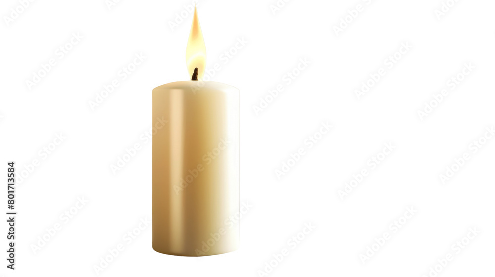 Burning decorative candle Burning decorative candle
