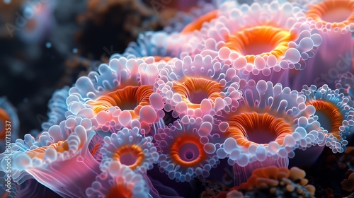 Microscopic world revealed  vibrant cells and organisms  the unseen beauty of life