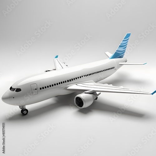 airplane on white background