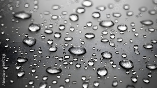 Wallpaper Mural Monochrome image showcasing water droplets on a smooth, dark surface, displaying simplicity and texture.
 Torontodigital.ca