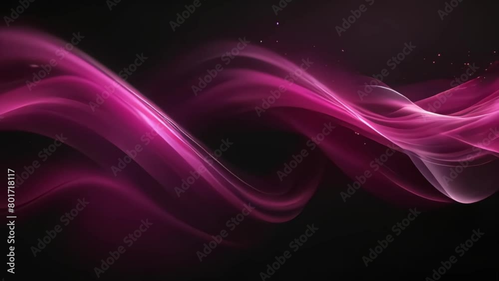 3d visual effect dynamic lines pink motion blur on black backdrop