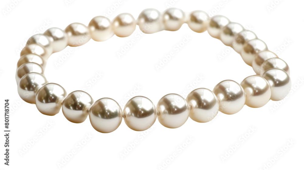 Shiny pearl necklace