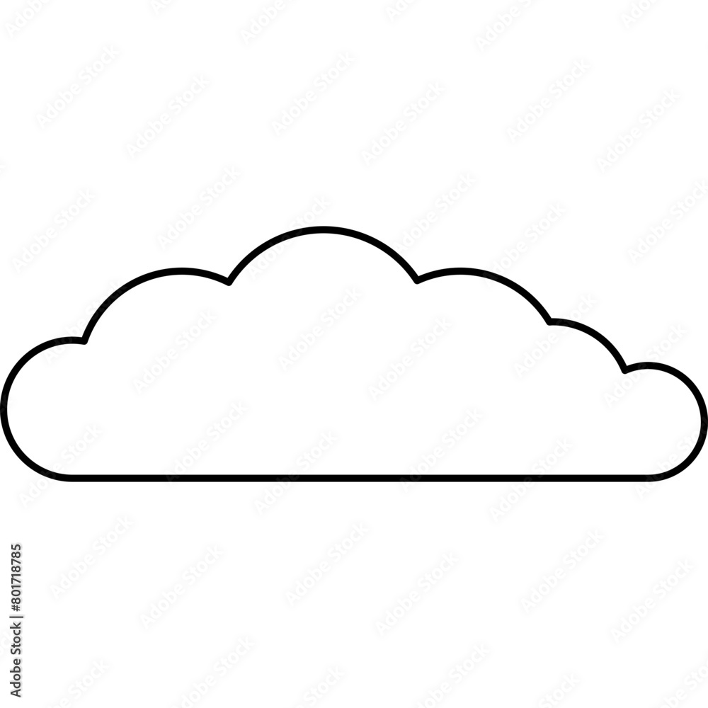 Cute Cloud Decorative Element Cute Cloud Decorative Element