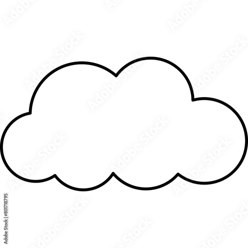 Cute Cloud Decorative Element