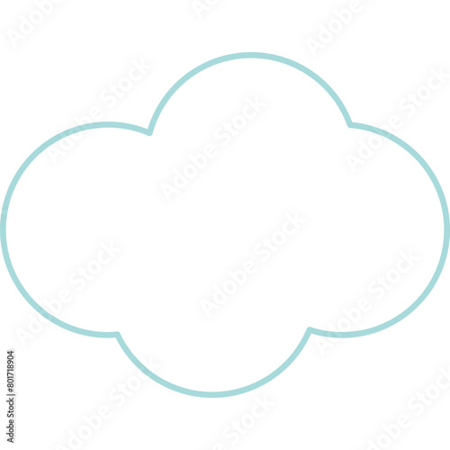 Cute Cloud Decorative Element