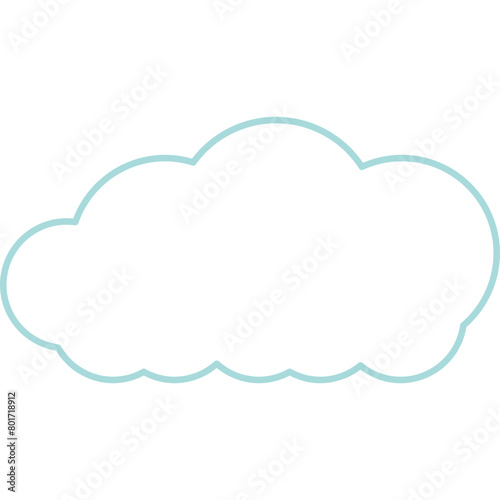 Cute Cloud Decorative Element