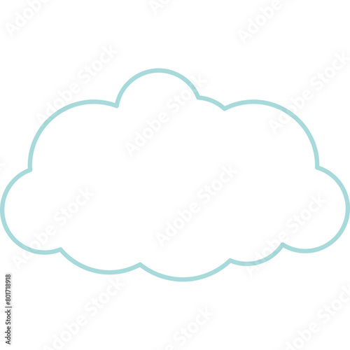 Cute Cloud Decorative Element