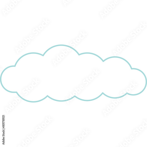 Cute Cloud Decorative Element