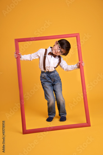 Canvas Print Red Frame
