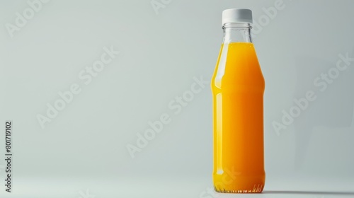 orange juice on a white background