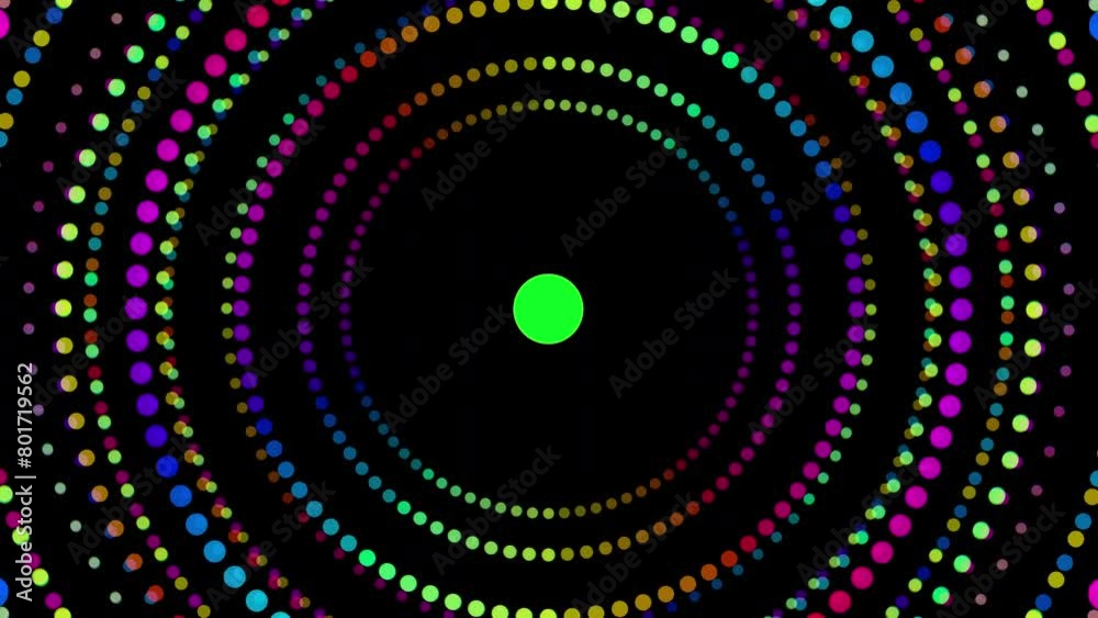Vibrant neon circle with a vivid green center against a dark background Vibrant neon circle with a vivid green center against a dark background