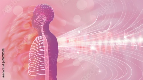 A diagram showing how the infrared light waves trate deep into the body targeting tense muscles and promoting relaxation which can be particularly helpful for those with chronic fatigue.. photo