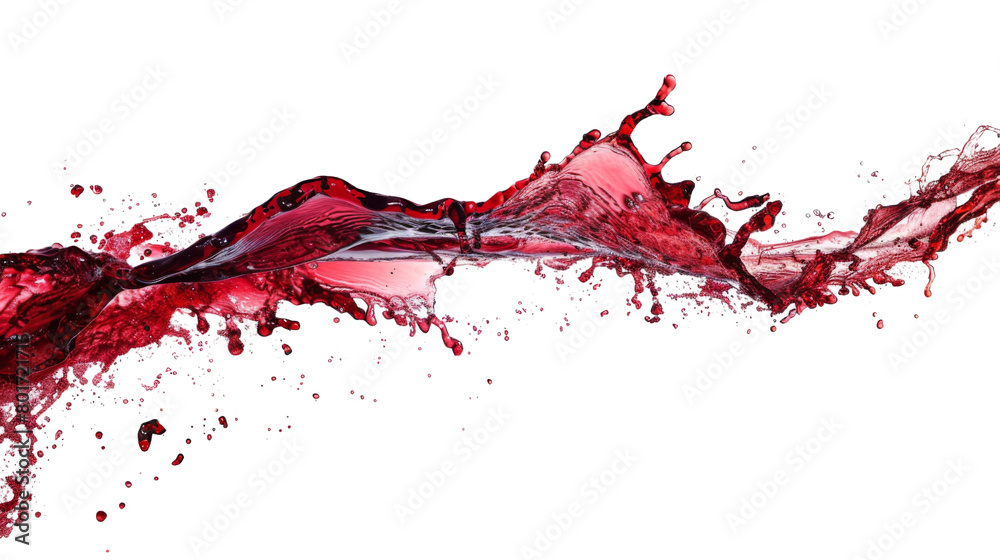 Fototapeta premium Red wine splash