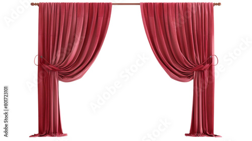 Red Curtain window