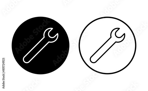 Wrench icon set. repair icon vector. tools icon vector