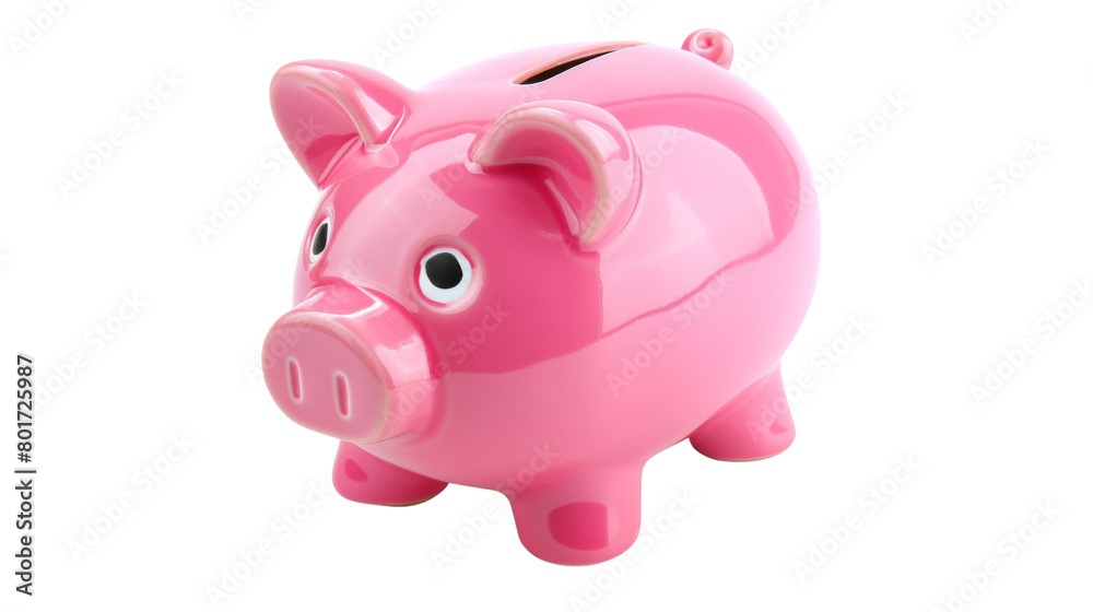 Pink piggy bank