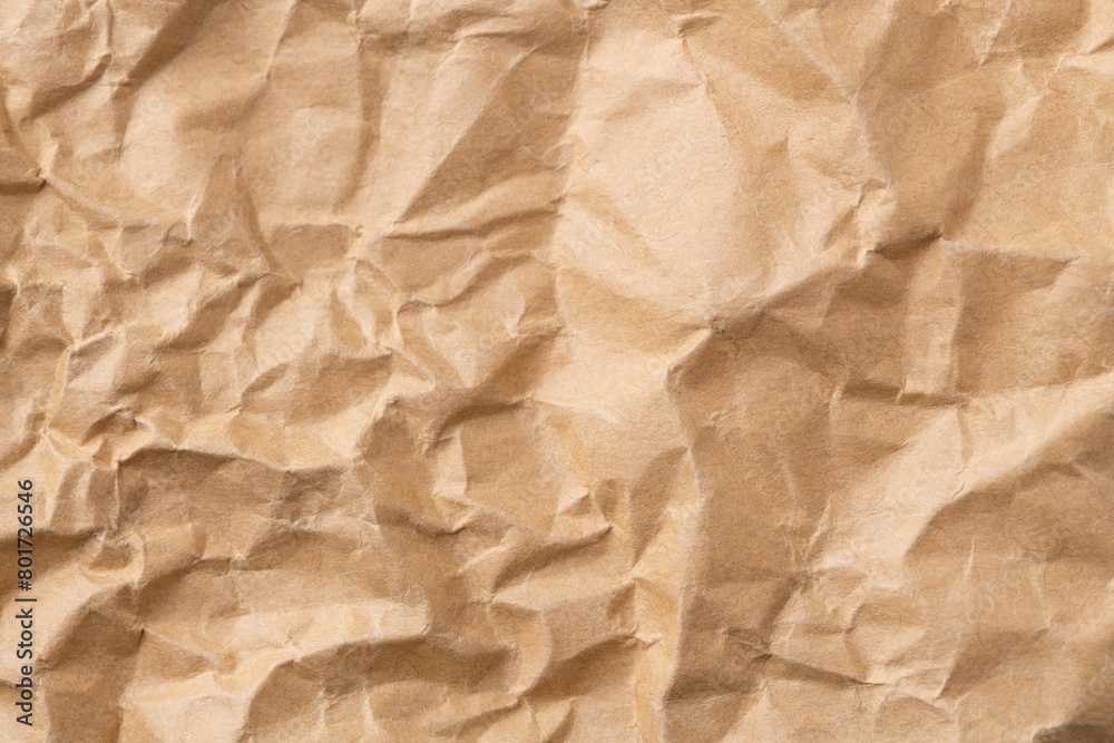 Crumpled brown paper texture background Crumpled brown paper texture background