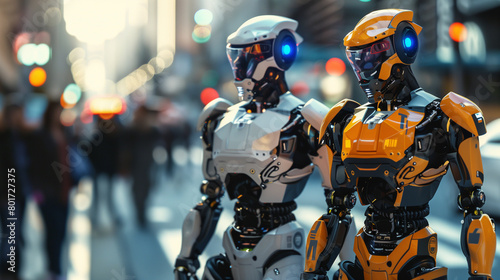 Humanoid robot security police robot