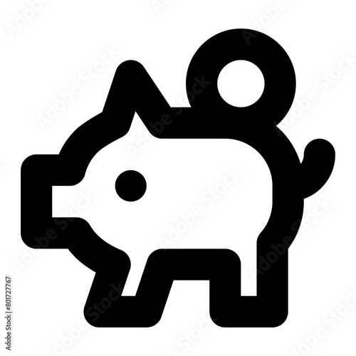 piggybank line icon