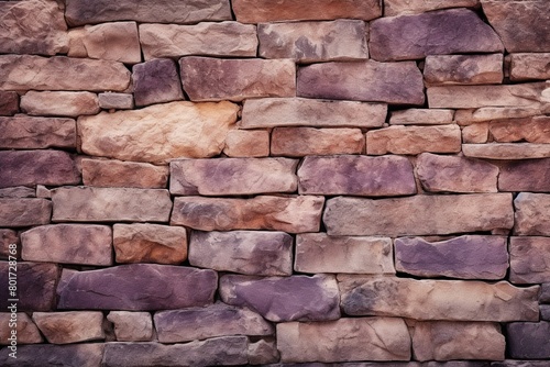 a pattern of gray  pink and purple in a modern style  decorative uneven cracked wall surface made of natural stone.