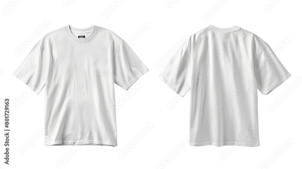 white t-shirt front and back white t-shirt front and back