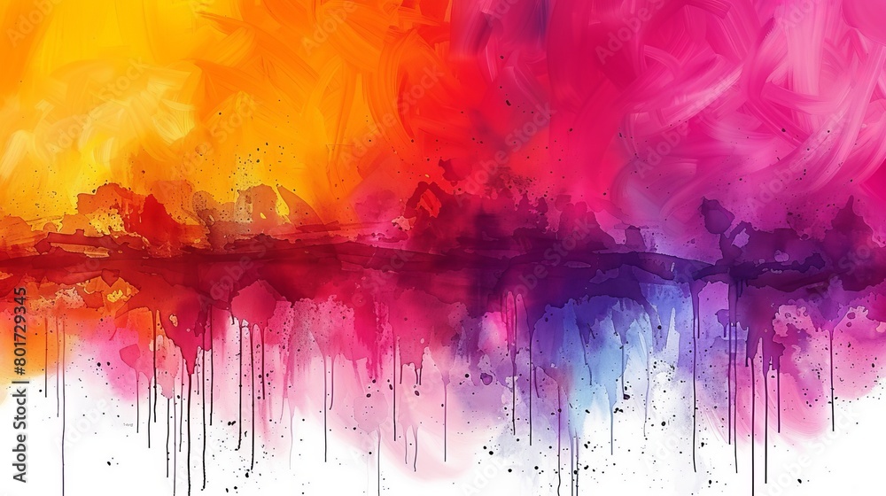 Fototapeta premium gradient trendy fluid liquid ink painting colorful background wallpaper, a abstract ground with wave colorful smoke, gradient trendy mesh background, modern bright rainbow smoke
