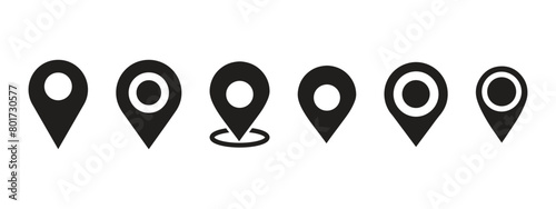 Pin location icon stock illustration